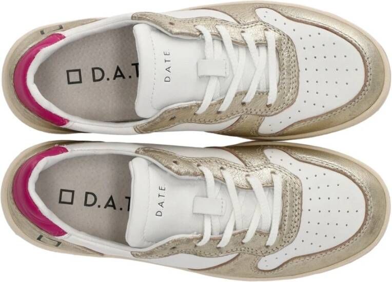 D.a.t.e. Witte Platinum Court Sneaker Multicolor Dames