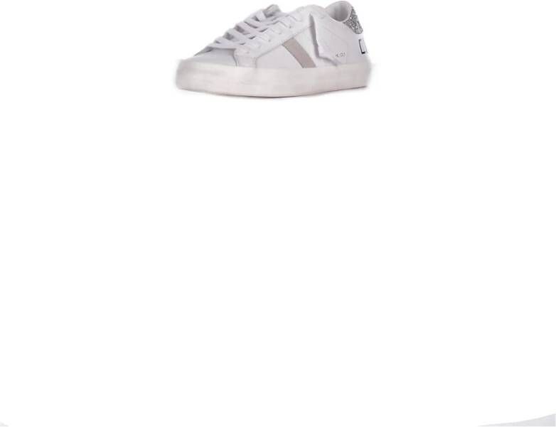 D.a.t.e. Witte Sequin Sneakers