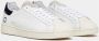 D.a.t.e. Witte Sneakers met Crèmewitte Rubberen Neus en Suède Tong White Heren - Thumbnail 21