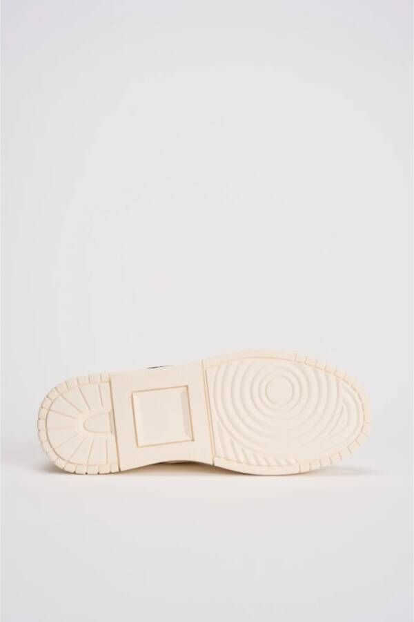 D.a.t.e. Witte sneakers met dierenprint