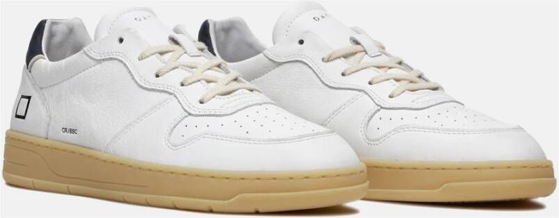 D.a.t.e. Witte sneakers met geperforeerde details Wit Heren