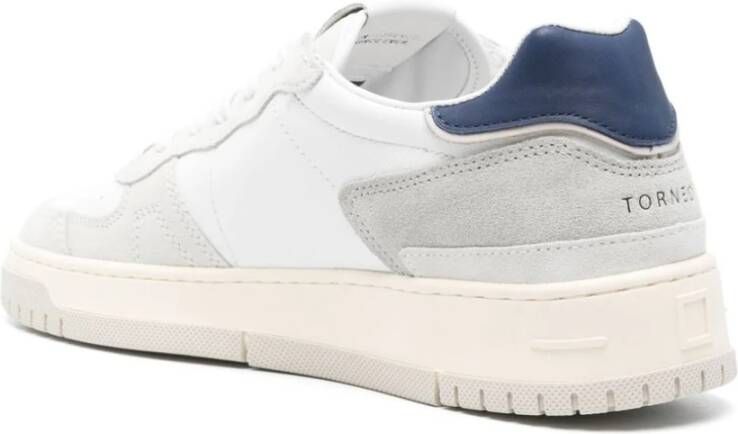 D.a.t.e. Witte Sneakers met Geperforeerde Neus