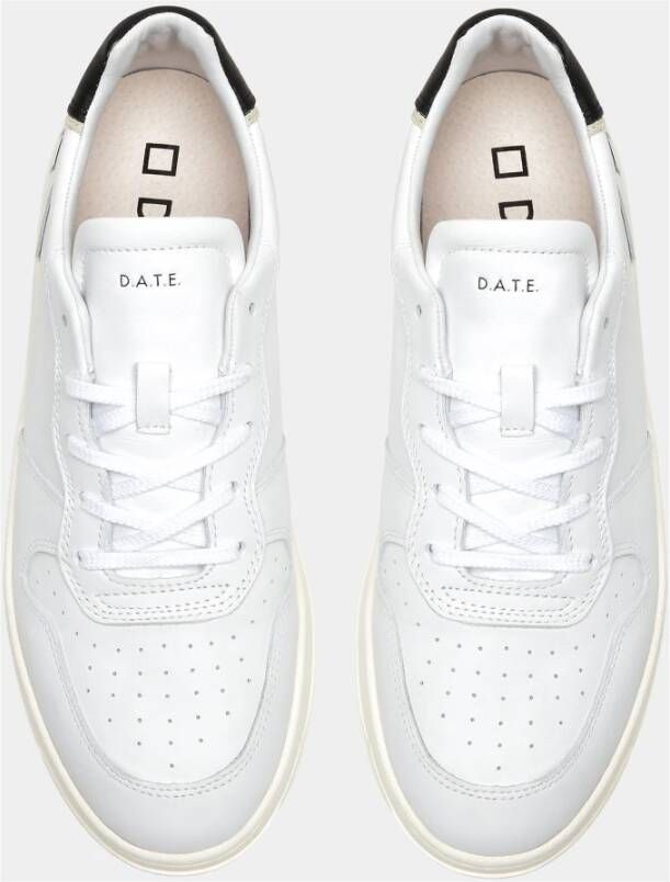 D.a.t.e. Witte sneakers met geperforeerde neus White Heren