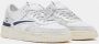 D.a.t.e. Witte Leren Platte Schoenen Geperforeerde Neus White Heren - Thumbnail 2