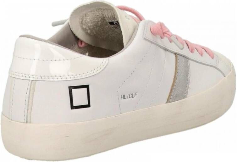 D.a.t.e. Witte Sneakers met Leren Details