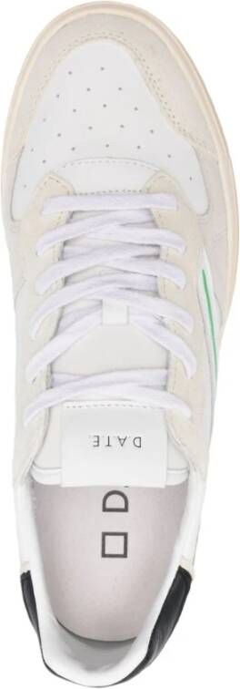 D.a.t.e. Witte Sneakers met Logo Patch White Heren
