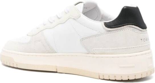 D.a.t.e. Witte Sneakers met Logo Patch White Heren