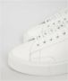 D.a.t.e. Witte leren sneakers met contrasterende kleur op de hiel White Dames - Thumbnail 3