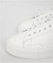 D.a.t.e. Witte leren sneakers met contrasterende kleur op de hiel White Dames - Thumbnail 12