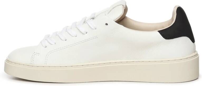 D.a.t.e. Witte Sneakers met Nubuck Hiel