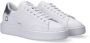 D.a.t.e. Witte-Zilver Leren Sneakers voor Vrouwen White Dames - Thumbnail 28