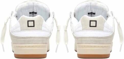 D.a.t.e. Witte Sneakers met Suede Patch Multicolor Heren