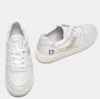 D.a.t.e. Witte Sneakers met Vetersluiting en Leren Details White Dames - Thumbnail 5