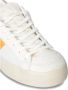 D.a.t.e. Witte Sneakers Ronde Neus Vetersluiting - Thumbnail 2