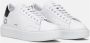 D.a.t.e. Witte Leren Sneakers met Zwarte Hieleninzet White Dames - Thumbnail 14