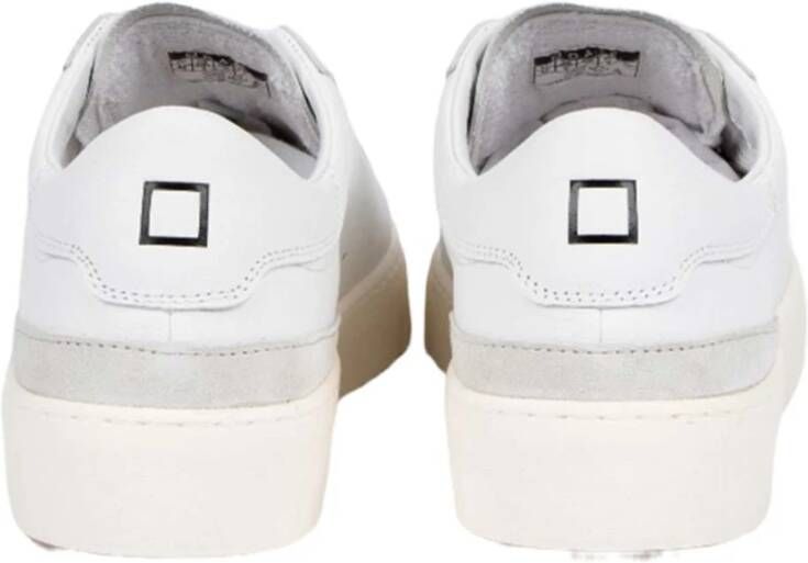 D.a.t.e. Witte Sonica Sneakers met Suède Detail White Heren