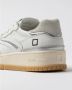 D.a.t.e. Witte Suède Sneakers met Leren Label - Thumbnail 3