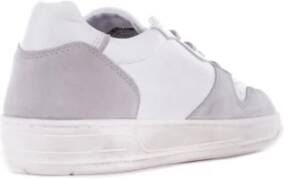 D.a.t.e. Witte Suède Sneakers Geperforeerde Details White Heren