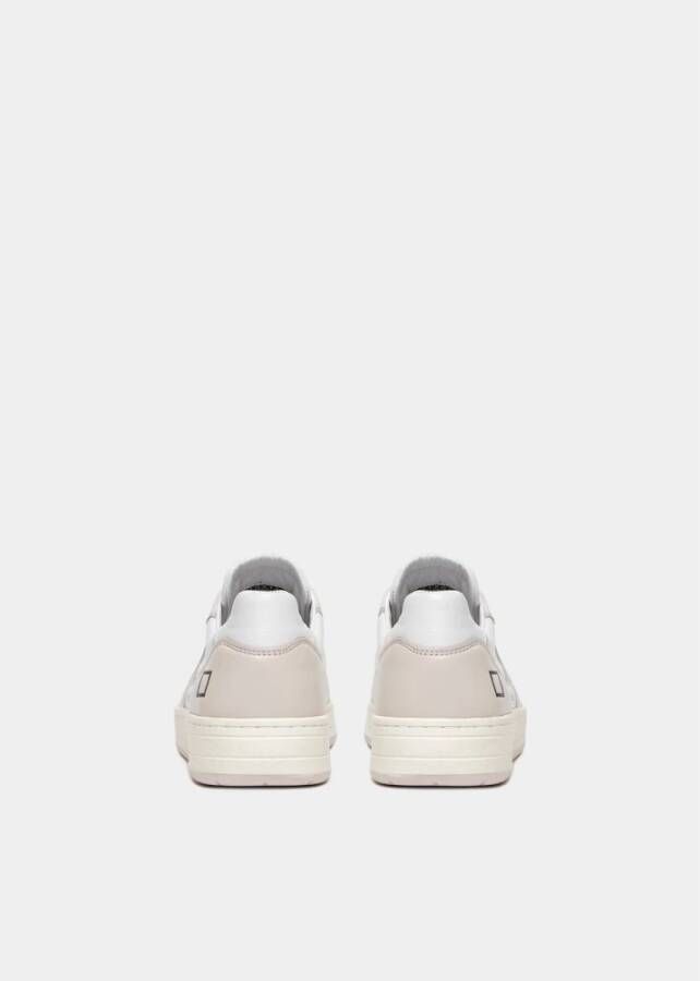 D.a.t.e. Zachte Wit-Roze Court Schoenen