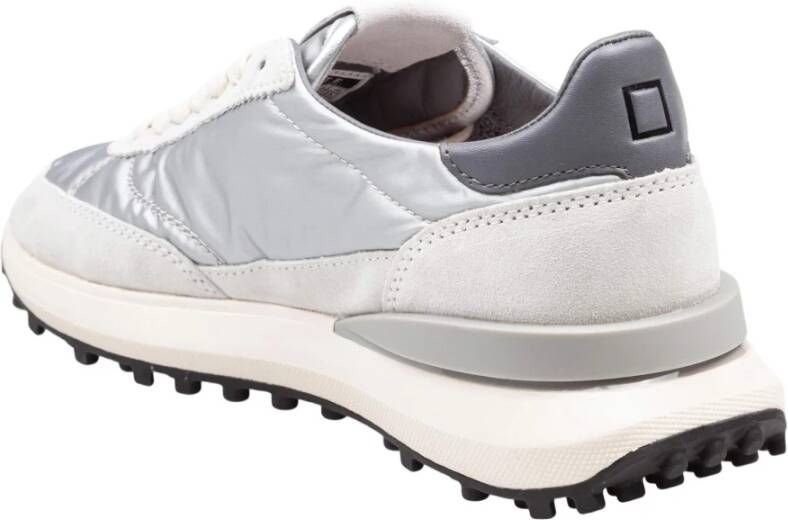 D.a.t.e. Zilveren Hardloopschoenen van Suède en Nylon