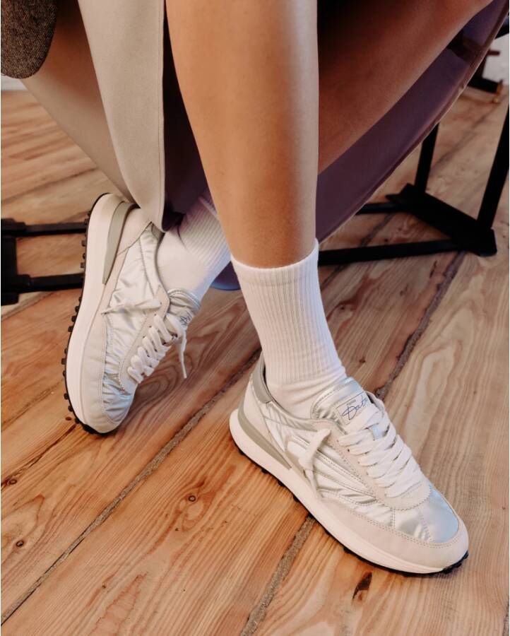 D.a.t.e. Zilveren Hardloopschoenen voor Atleten