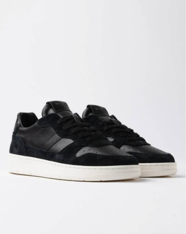 D.a.t.e. Zwarte Court Sneakers Basic