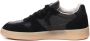 D.a.t.e. Zwarte Leren Sneakers met Logodetail Black Heren - Thumbnail 5