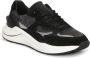 D.a.t.e. Zwarte Leren en Nylon Sneaker Fuga Natural Black Dames - Thumbnail 3