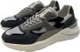 D.a.t.e. Zwarte Suède en Leren Sneakers Multicolor Heren - Thumbnail 3