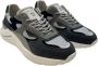D.a.t.e. Zwarte Suède en Leren Sneakers Multicolor Heren - Thumbnail 4