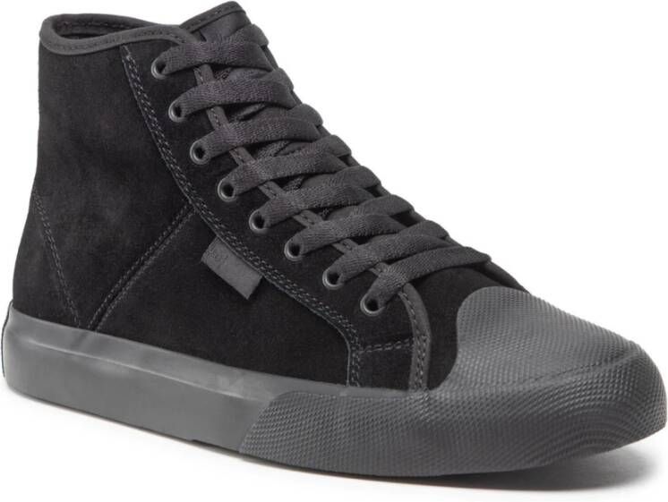 DC Shoes Hoge Top Leren Sneakers Black Heren