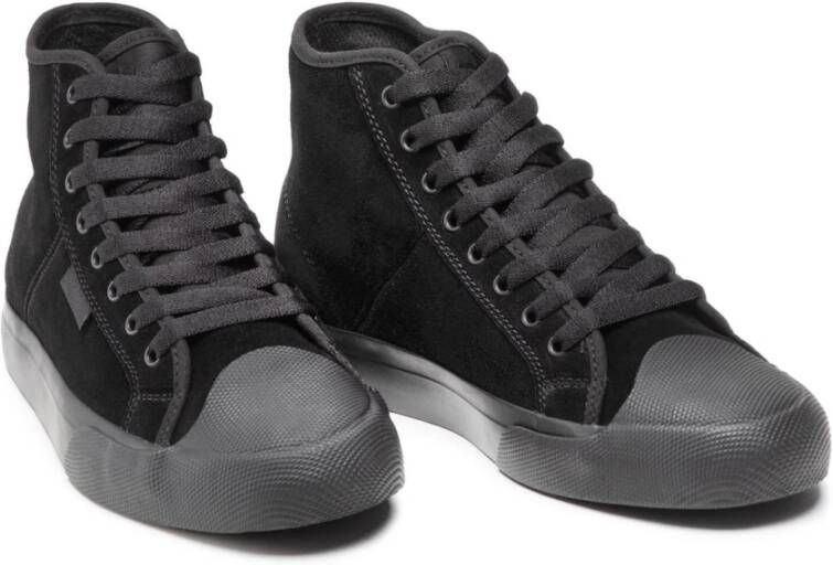 DC Shoes Hoge Top Leren Sneakers Black Heren