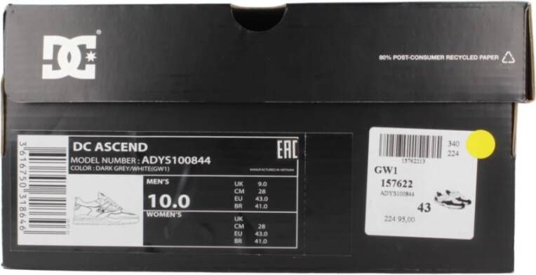 DC Shoes Moderne Ascend Sneakers Gray Heren
