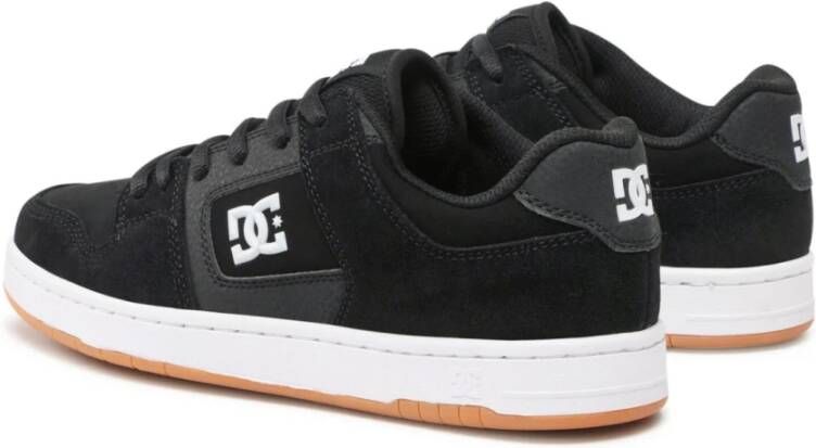 DC Shoes Zwarte leren sneakers Manteca 4 Black Heren