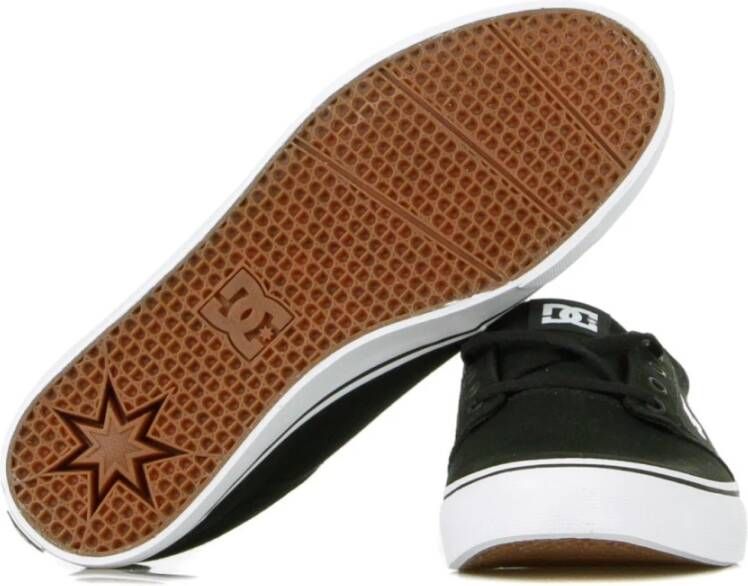 DC Shoes Zwart Witte Skate Schoenen voor Mannen Black Heren