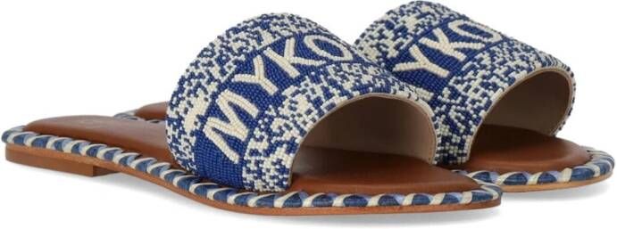 De Siena Flat Sandals Blauw Dames