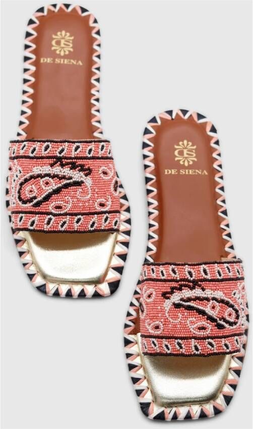 De Siena Flat Sandals Roze Dames