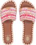 De Siena Oranje Roze Resort Slipper Sandalen Multicolor Dames - Thumbnail 11