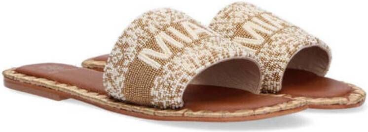 De Siena Marmi Leren Sandalen Brown Dames