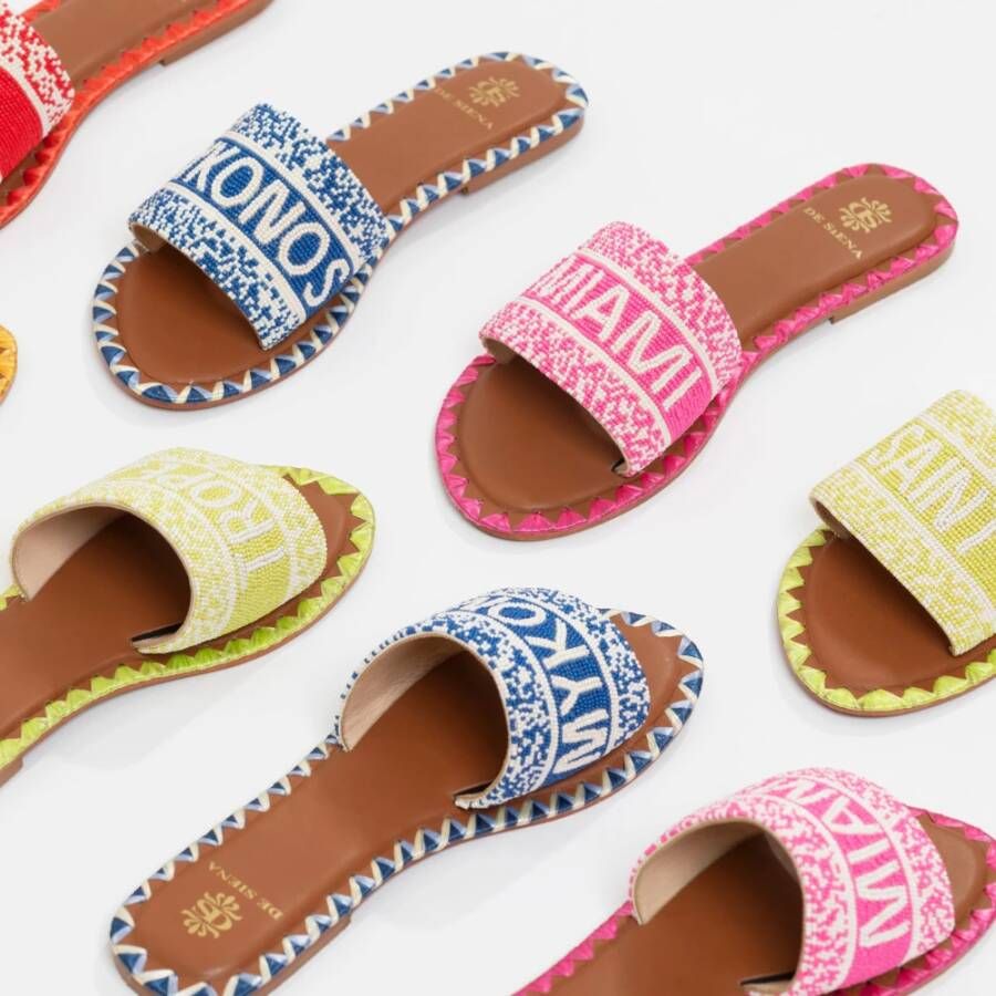 De Siena Sliders Blauw Dames