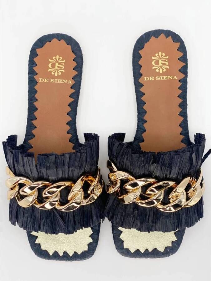 De Siena Sliders Zwart Dames