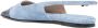 Dear Frances Blauwe Slingback Puntige Neus Leren Schoenen Blue Dames - Thumbnail 2