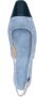 Dear Frances Blauwe Slingback Puntige Neus Leren Schoenen Blue Dames - Thumbnail 4