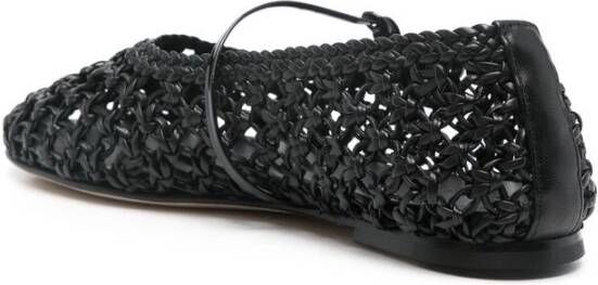 Dear Frances Zwarte Gespband Leren Schoenen Black Dames