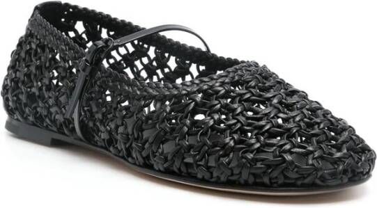 Dear Frances Zwarte Gespband Leren Schoenen Black Dames