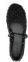 Dear Frances Zwarte Gespband Leren Schoenen Black Dames - Thumbnail 4