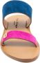 Dee Ocleppo BlauwRoze Dubbele Strap Slide Sandalen Multicolor Dames - Thumbnail 2