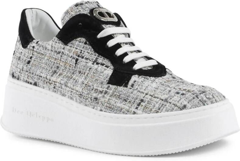 Dee Ocleppo Boucle High Sole Sneaker Gray Dames