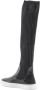 Dee Ocleppo Elastische Leren Hoge Top Sneaker Laars Black Dames - Thumbnail 4