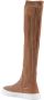 Dee Ocleppo Elastische Leren Sneakerlaars Brown Dames - Thumbnail 4